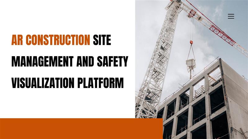 AR Construction Site Management and Safety Visualization Platform